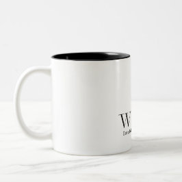Moderne Wifey-Ehefrau Zweifarbige Tasse