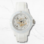 Moderne Wildblume Blumenbiene Stilvolle Chic Woman Armbanduhr<br><div class="desc">Moderne Wildblume Bläserbiene Stilvolle Chic Womans Watches besticht durch eine moderne,  gelbe Wildblume mit Aquarellblumen und Hummeln. Erstellt von Evco Studio www.zazzle.com/store/evcostudio</div>