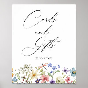 Moderne Wildblume Blumenkarten & Geschenke Poster