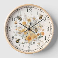 Moderne Wildblume Floral Bee Stilvolles Chic Boho
