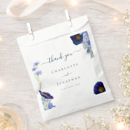 Moderne Wildblume Hochzeit Danke Geschenktütchen