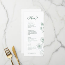 Moderne Wildblume Minimal Sage Green Wedding