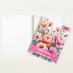Moderne Wildblumen Schöne Luxus-Kollektion Planer