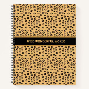 Moderne wilde Tiger Muster Notizbuch