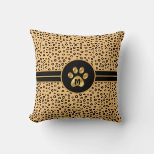 Moderne wilde Tiger Muster & Pfote Kissen