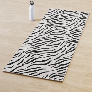 Moderne wilde weiße Tiger Muster Yoga Mat Yogamatte