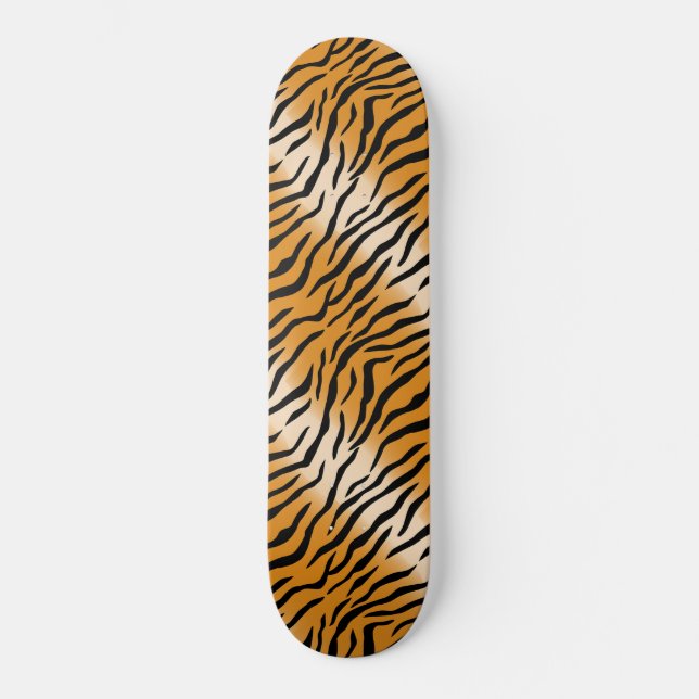 Moderne Wildtiger-Muster Skateboard (Vorderseite)