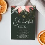 Moderne Winter florale Weihnachten Oh, was Spaß! F Einladung<br><div class="desc">Die Party Einladung ist ein skurriles und elegantes Design, das mit lebendigen Aquarellbildern von roten und rosa Poinsettien und zartem Wintergarten besticht. Die farbenfrohe Farbpalette der Karte mit ihren rostigen Rose- und Goldakzenten verleiht einer modernen Urlaubssästhetik mit schicken botanischen Elementen wie Pinien, Heiligenbeeren und Winterbeeren eine boho-Touch. Dieses festliche Dezember-Design...</div>