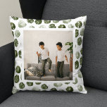 Moderne Winter Green Dots | FOTO Kissen<br><div class="desc">Moderne Winter Green Dots | FOTO</div>
