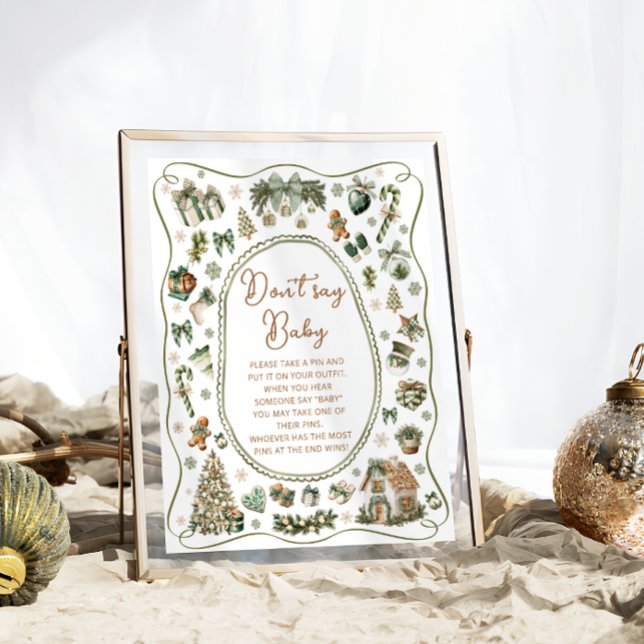 Moderne Winterkälte im Freien Sage kein Babyspiel Poster (Von Creator hochgeladen)