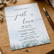 Moderne Winterwald-Hochzeit