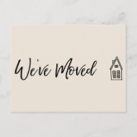 Moderne wir haben kleine Häuser Gezeichnet Creme