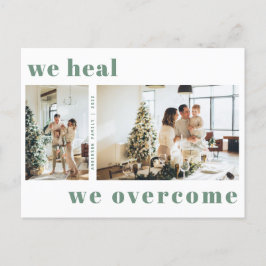 Moderne wir heilen wir über Weihnachtsfeiertagen F Postkarte