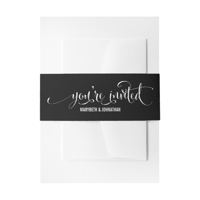 Moderne wir machen Script Wedding Bly Band (Vorderseite Beispiel)