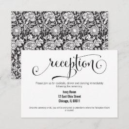 Moderne wir machen Script Wedding Reception Card Einladung