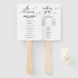 Moderne wir machen SkriptWedding Programm Hand Fan Fächer