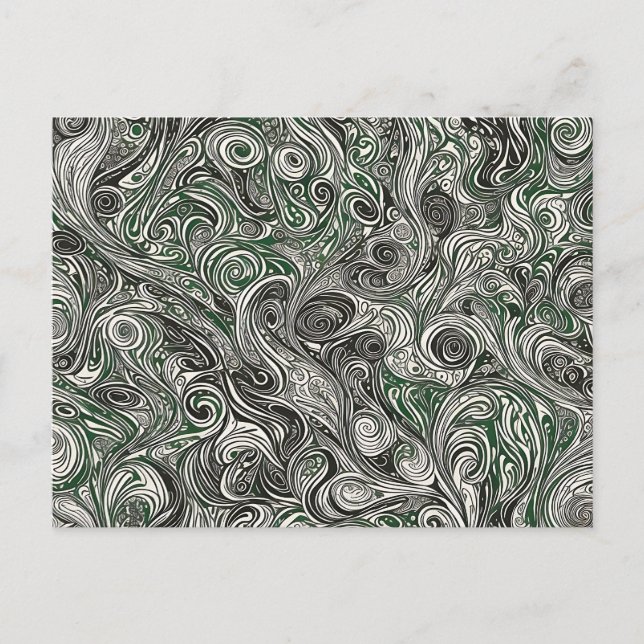 Moderne Wirbel des Mittelalters Postkarte (Vorderseite)