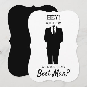 Moderne Wirst du mein Trauzeuge sein? Hochzeit Einladung