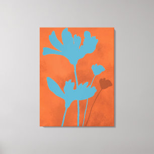 Moderne Wohngestaltung der Blumenwelt Leinwanddruck