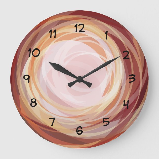 Moderne Wohngestaltung Große Wanduhr (Vorderseite)