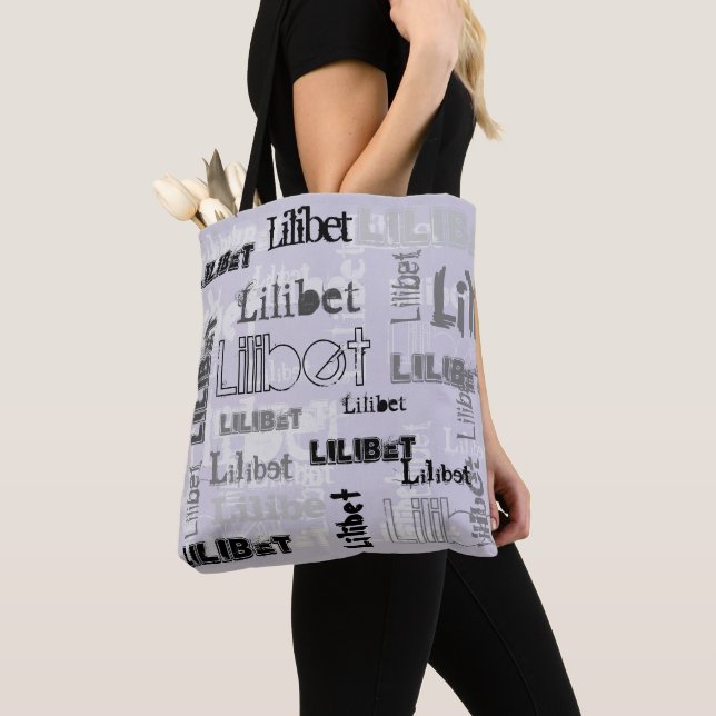 Moderne WordCloud Boys Mädchen NAME Personalisiert Tasche (Von Nahem)