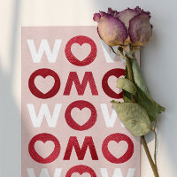 Moderne WOW MAMA Rote Imitate beleidigen Muttertag