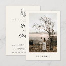 Moderne Wüstenromantik im Bohemian-Stil | Hochzeit Einladung