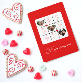 Moderne XOXO Red Hearts Valentinstag Foto-Karte Einladung
