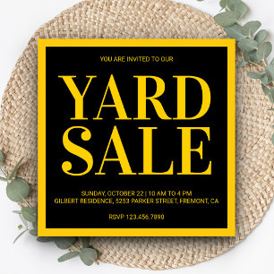Moderne Yard-Sale-Einladung Einladung