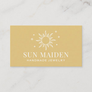Moderne Yellow Sun Business Card Visitenkarte