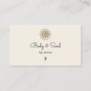 Moderne Yoga Massage Wellness Business Card Visitenkarte