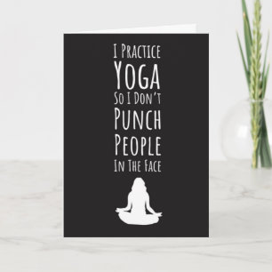 Moderne Yogakarten für ihre Meditation Karte
