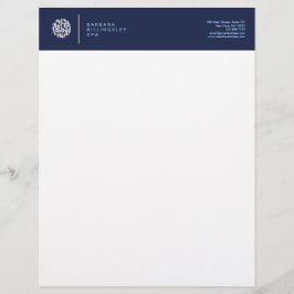 Moderne Zahlen Logo II Buchhalter Briefbogen