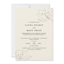 Moderne zarte Eggshell Floral Elopation