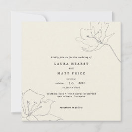 Moderne, zarte Eggshell Floral Wedding