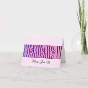 Moderne Zebra Muster Einladung