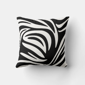 Moderne Zebra Streifen Abstraktes Design Kissen