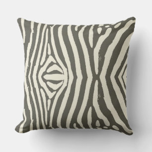 Moderne Zebrastreifen-Tierdruckmuster Kissen