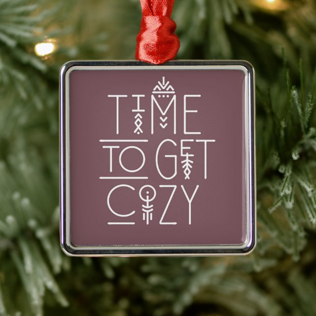 Moderne Zeit für gemütliche Gestaltung Ornament Aus Metall (Baum)