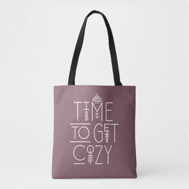 Moderne Zeit für gemütliche Gestaltung Tasche (Vorderseite)