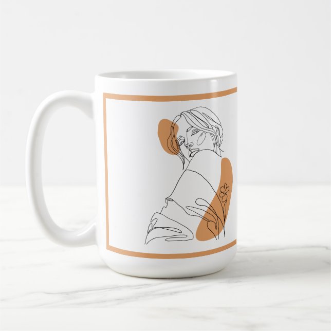 Moderne, zeitgenössische Abstrakte Tasse (Links)