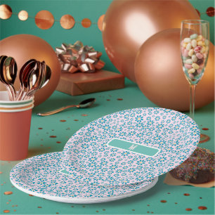 Moderne zeitgenössische Daisy-Blume Pappteller