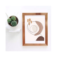 Moderne zeitgenössische Kunst in neutralen Tönen