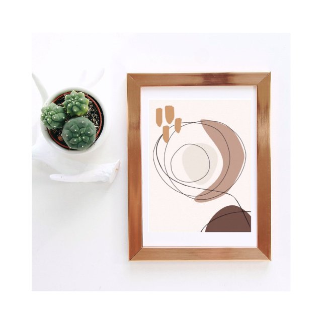 Moderne zeitgenössische Kunst in neutralen Tönen Poster (Von Creator hochgeladen)