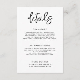 Moderne, zeitgenössische Skripteindrücke Begleitkarte