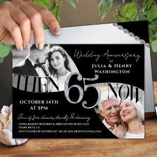 Moderne Zeitlose 65. Hochzeitstag-Jahrfeier Einladung