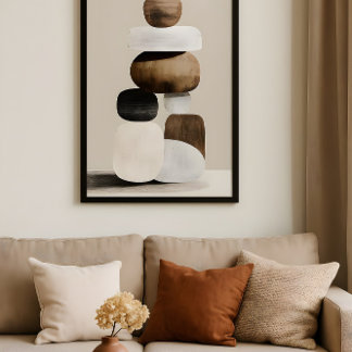 Moderne Zen-Balance Poster