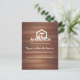 Moderne Zimmermann Werkzeuge Holz Postkarte