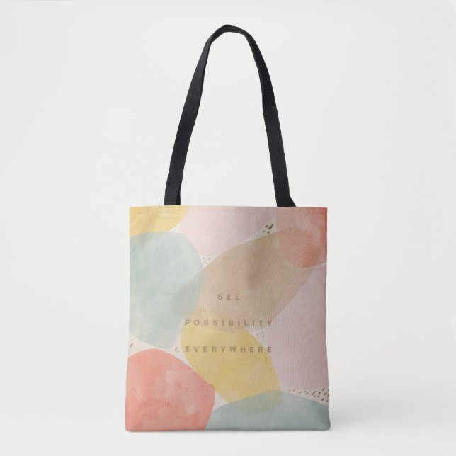 Moderne Zitate Abstrakte Formen Tasche (Vorderseite)