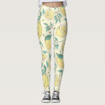 Moderne Zitronenfrüchte Sommergelb Personalisiert Leggings<br><div class="desc">Moderne Zitronenfrüchte Sommergelb Personalisiert</div>